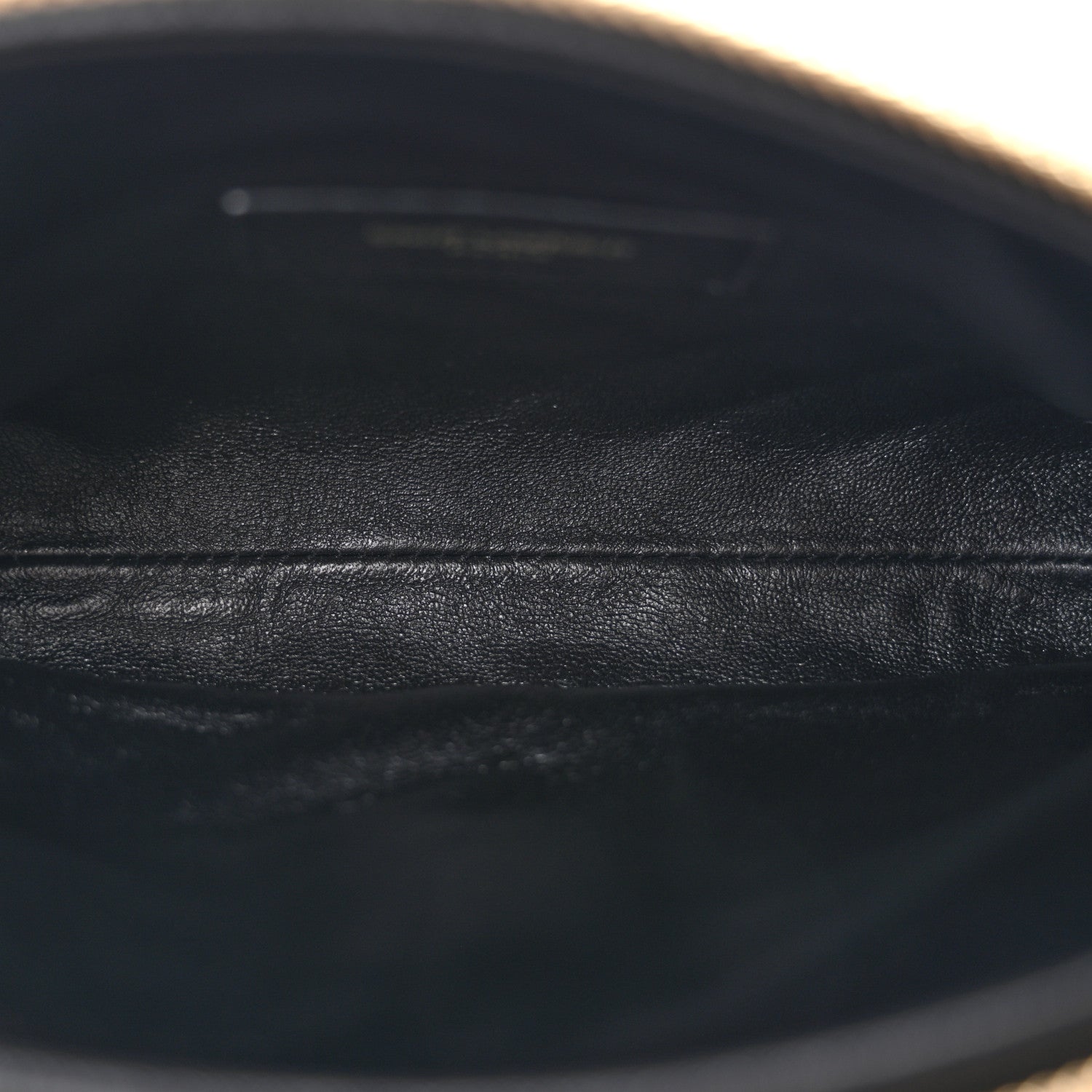 Saint Laurent Lambskin Quilted Gaby Zipped Pouch Crema Soft 5 of 12