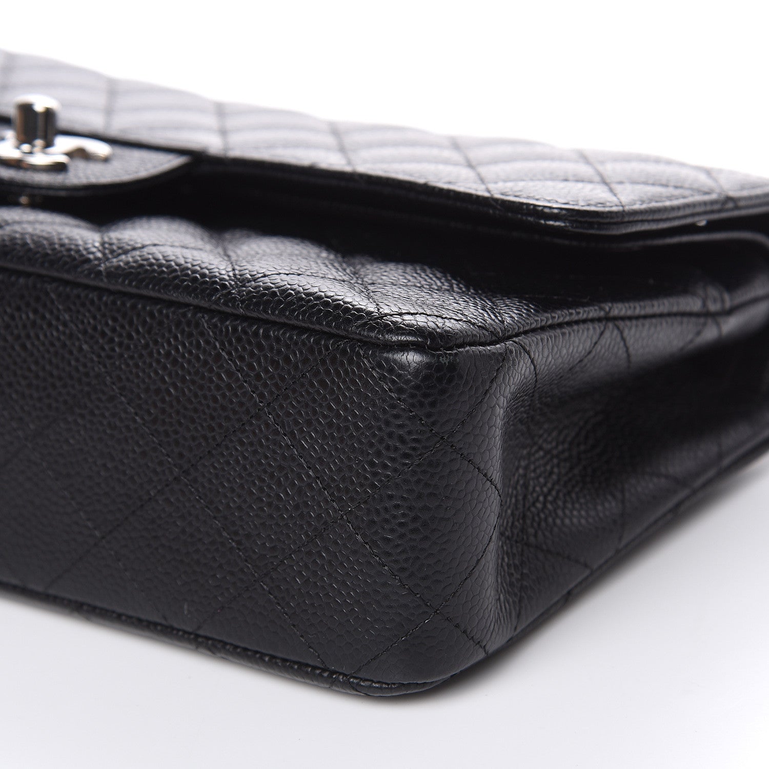 Chanel Caviar Quilted Medium Double Flap Black 9 of 12