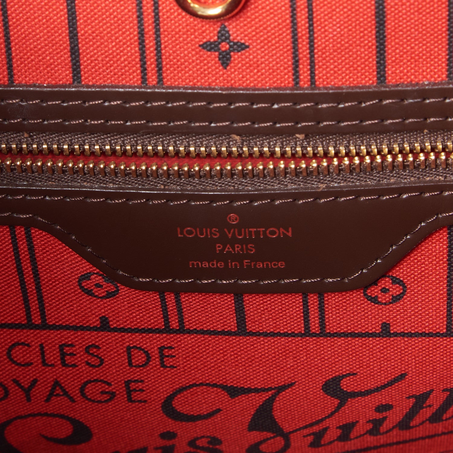 Louis Vuitton Damier Ebene Neverfull MM 7 of 8
