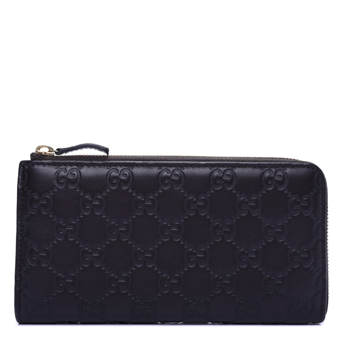 Guccissima Vitello Tender Donna Long Wallet Testa di Moro