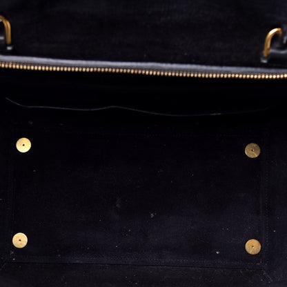 Celine Calfskin Crocodile Embossed Small Belt Bag Navy 5 of 9