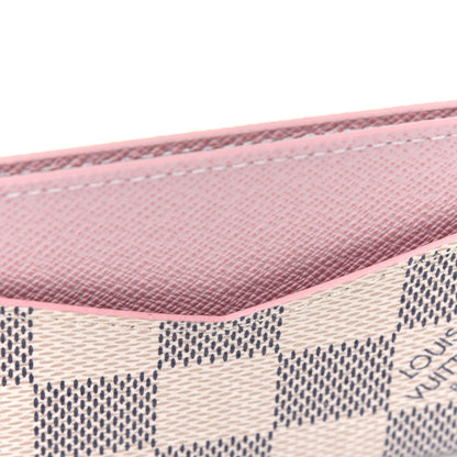 Louis Vuitton Damier Azur Daily Card Holder Rose Ballerine 10 of 10
