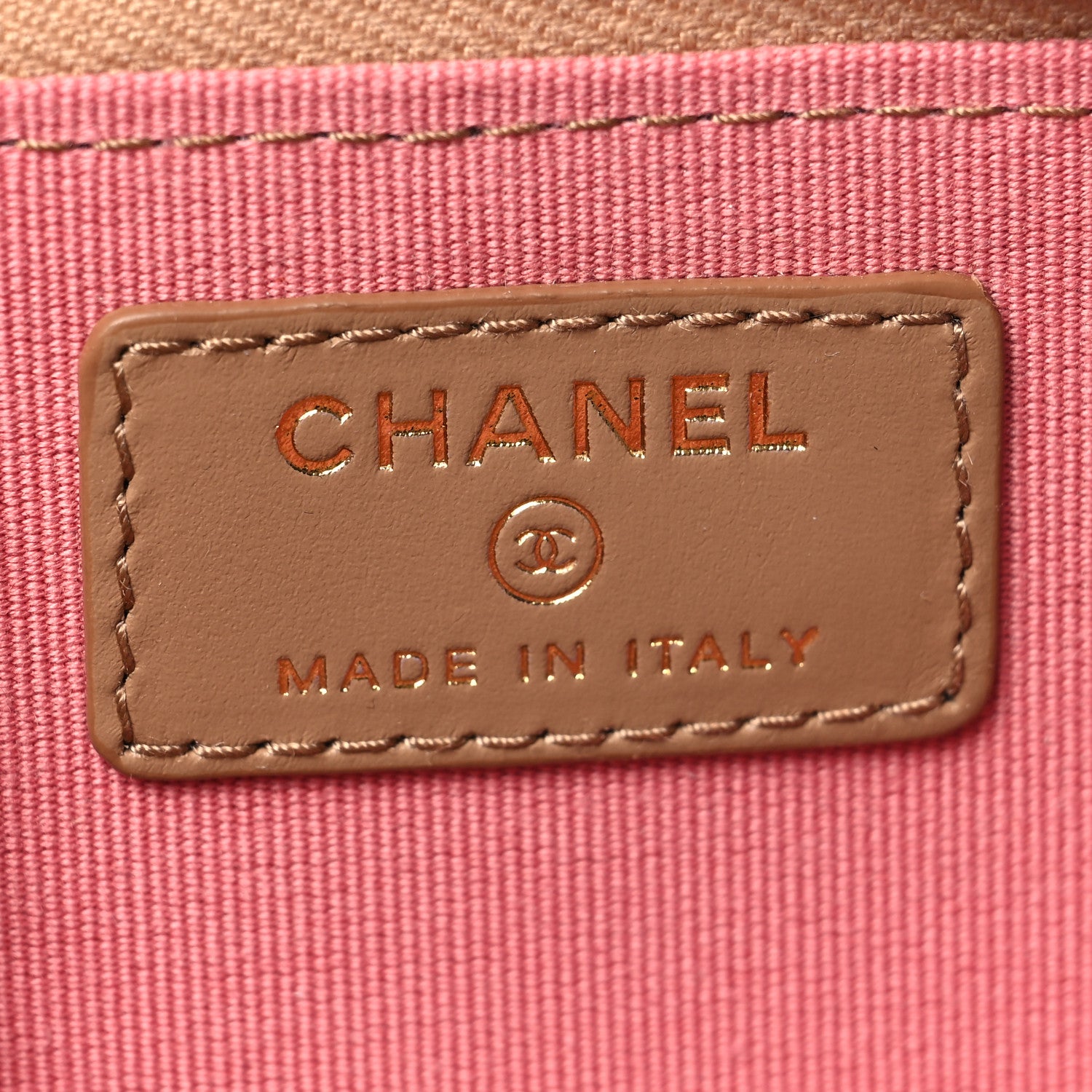 Chanel Caviar Quilted Zipped Key Holder Case Dark Beige 6 of 8