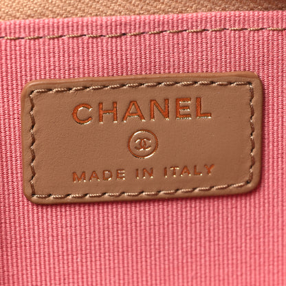 Chanel Caviar Quilted Zipped Key Holder Case Dark Beige 6 of 8