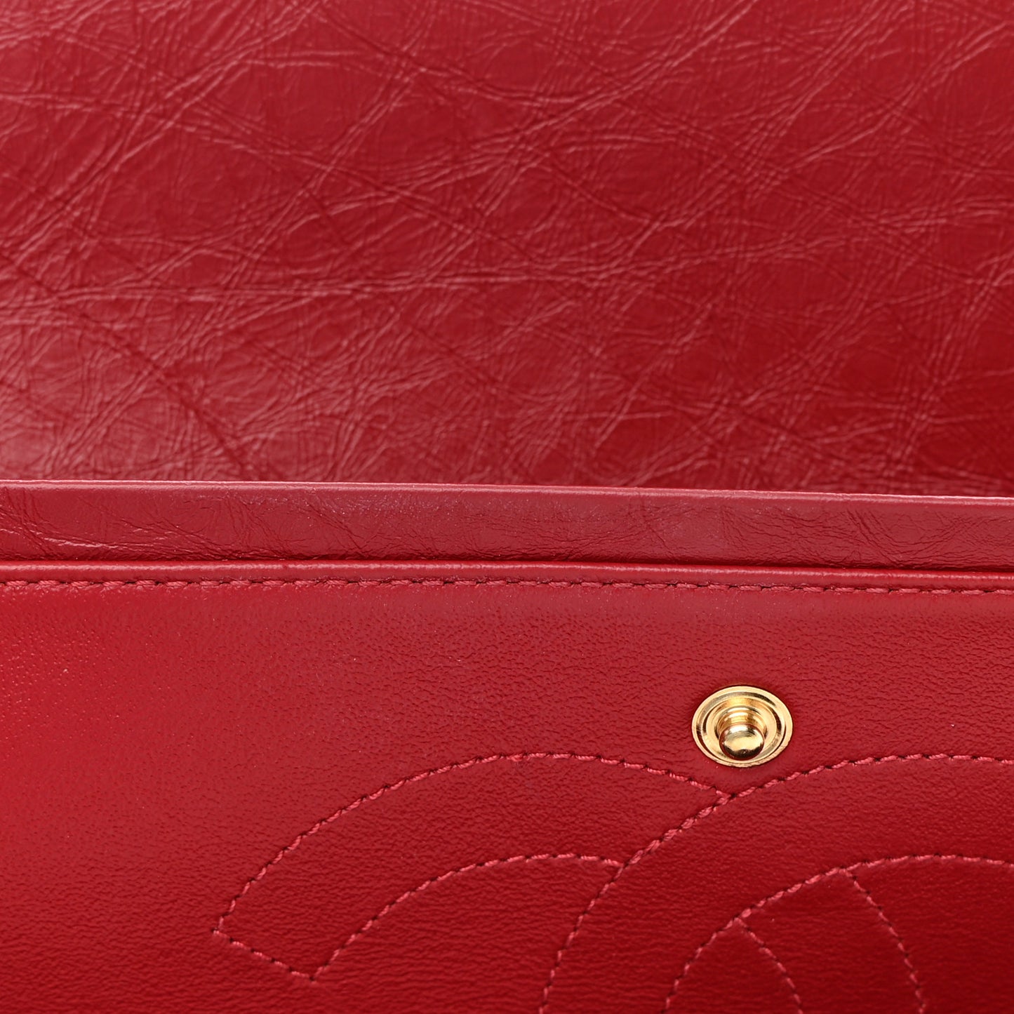 Aged Calfskin Quilted 2.55 Reissue 226 Flap Red