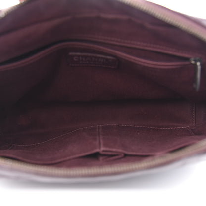 Chanel Aged Calfskin Jumbo New Portobello Flap Burgundy 5 of 16