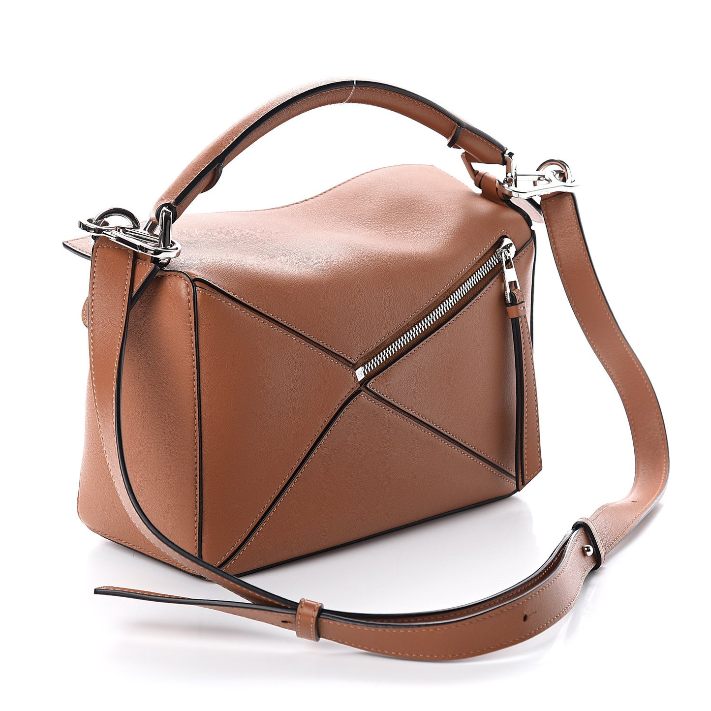 Calfskin Small Puzzle Bag Tan