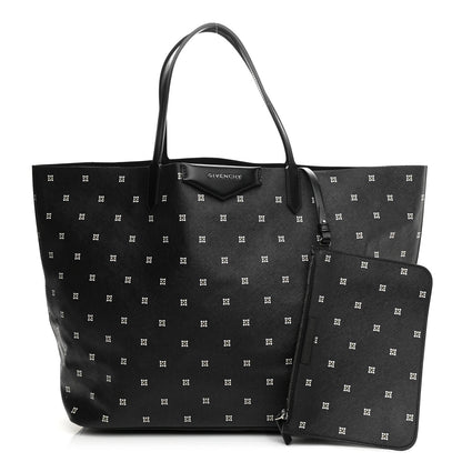 Givenchy Textured Coated Canvas Print Large Antigona Tote Black 1 of 8