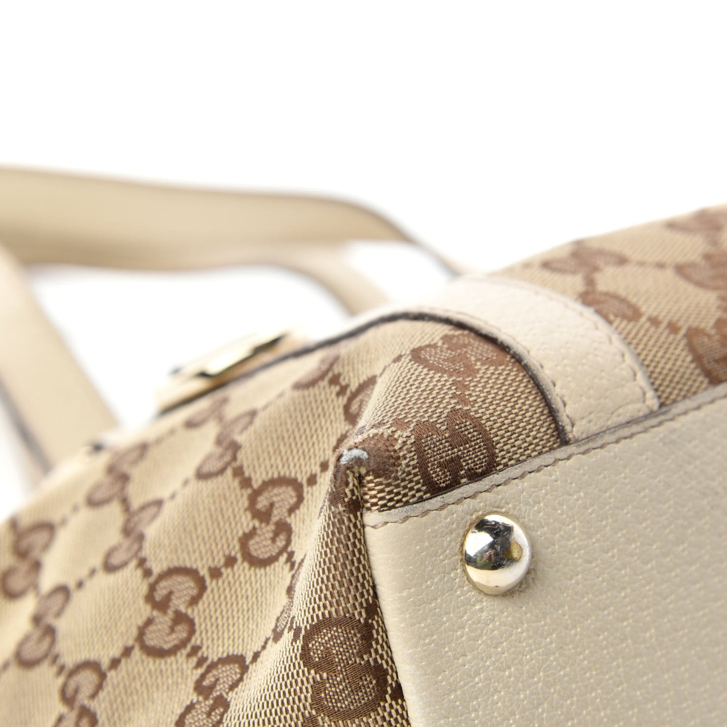 Monogram Small Abbey Tote Off White
