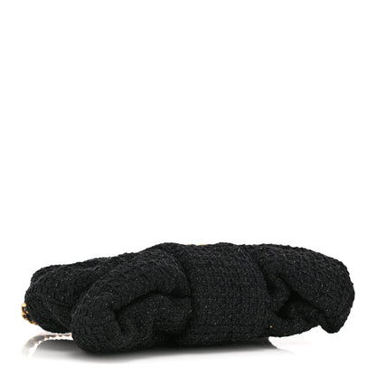 Chanel Tweed Quilted Mini Bow Bag Black 4 of 10