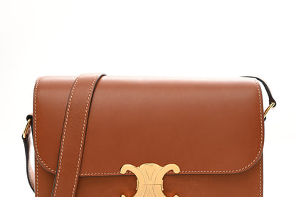 Celine Natural Calfskin Medium Triomphe Tan 8 of 10