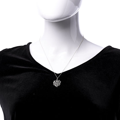 Tiffany Sterling Silver Paloma Picasso Olive Leaf Heart Branch Pendant Necklace 2 of 6