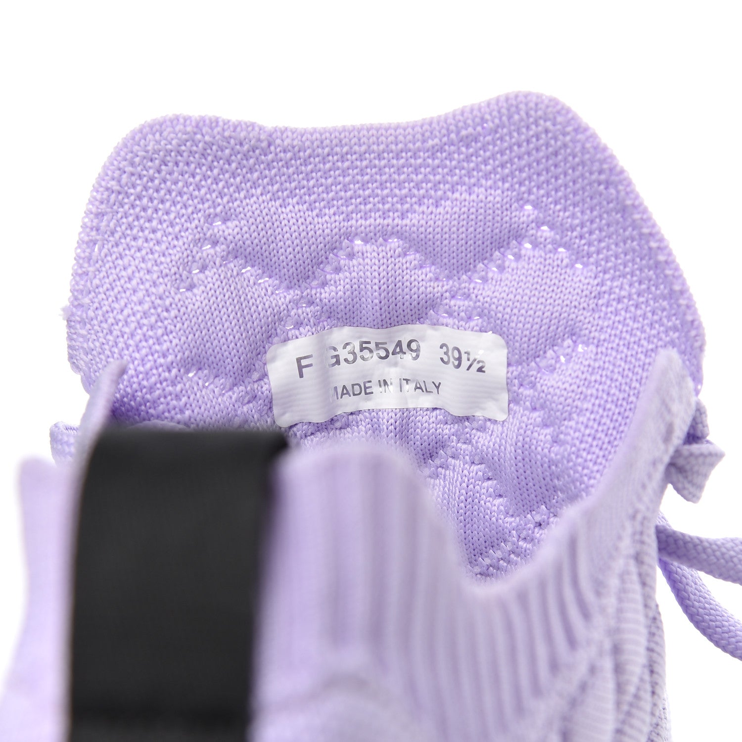 Chanel Knit Quilted Womens CC Sneakers 39.5 Light Purple 8 of 14