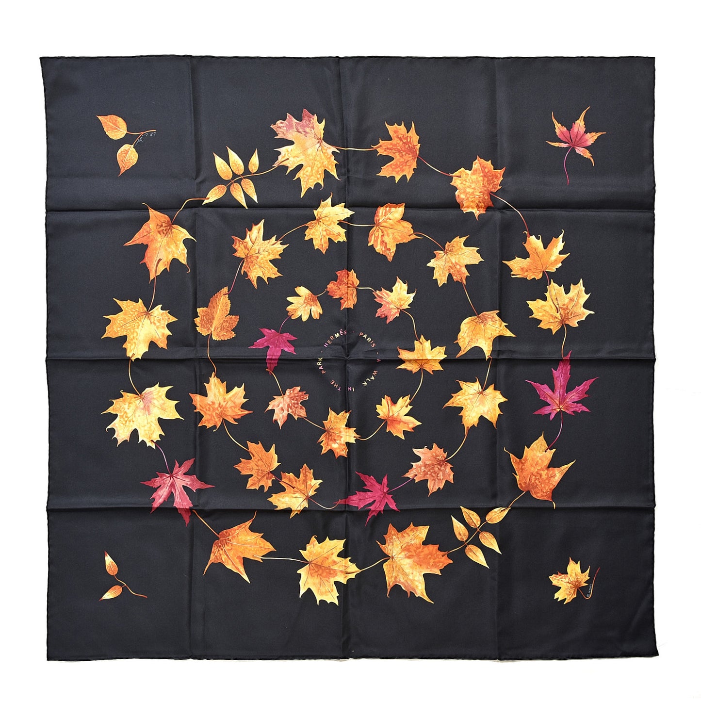 Silk A Walk In The Park Scarf 90 Black