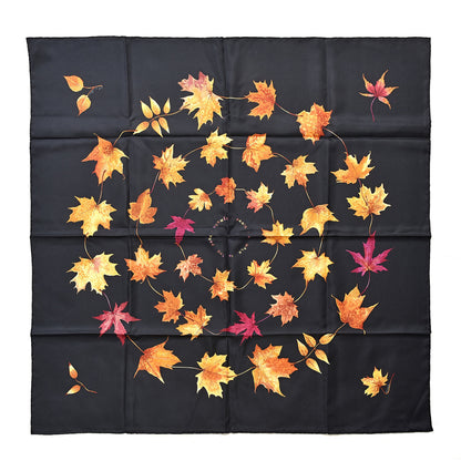 Hermes Silk A Walk In The Park Scarf 90 Black 1 of 6