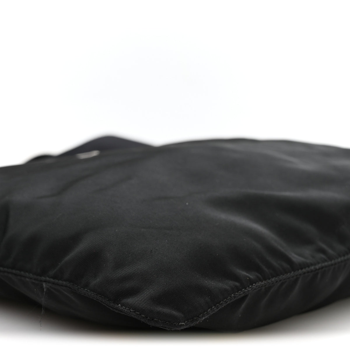 Prada Nylon Vela Flat Messenger Bag Black 9 of 11