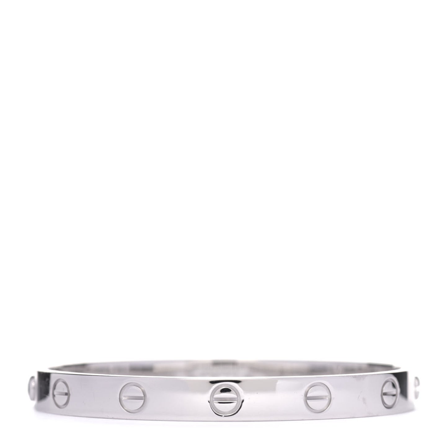 18K White Gold LOVE Bracelet 16