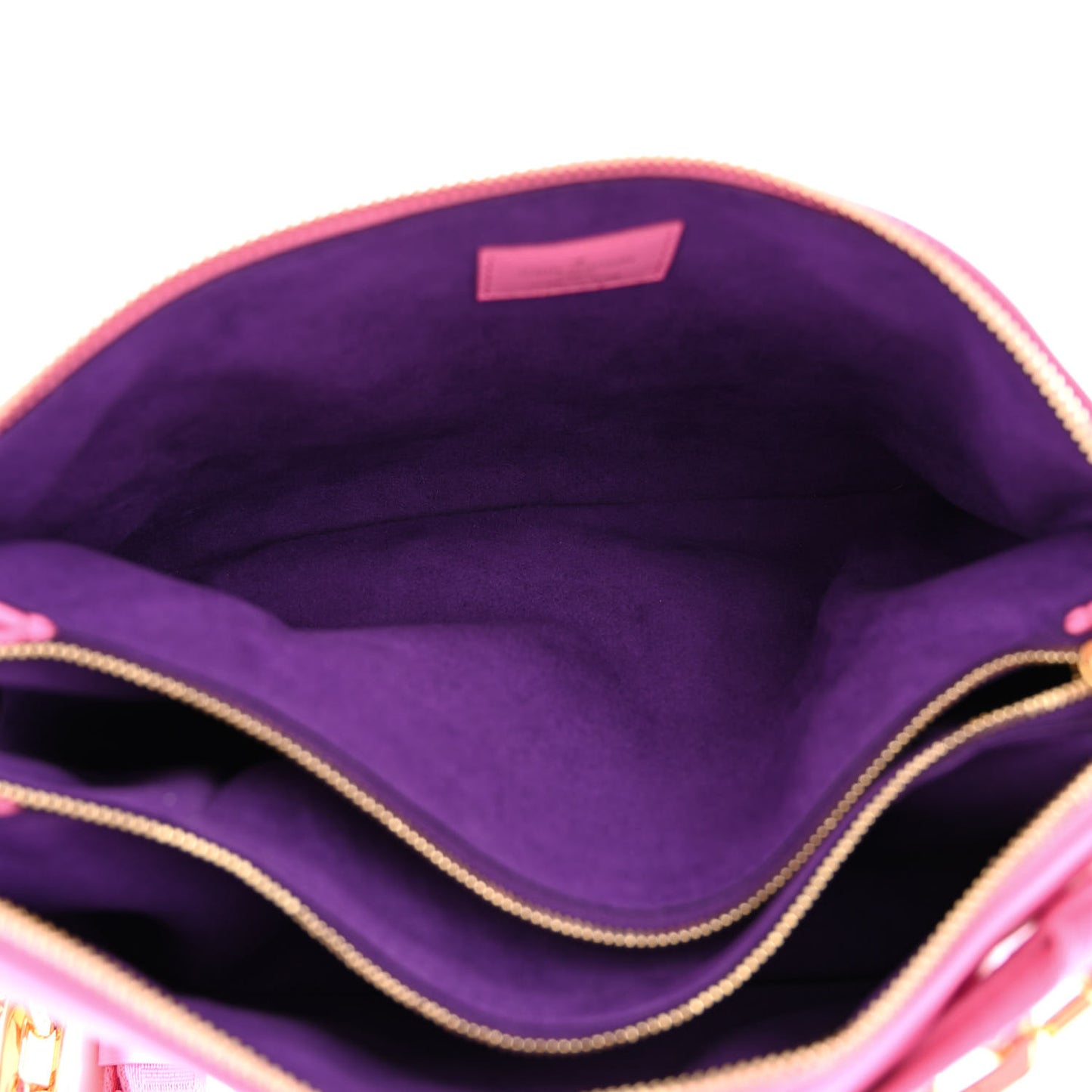 Lambskin Embossed Monogram Vuittamins Coussin PM Rose Violet