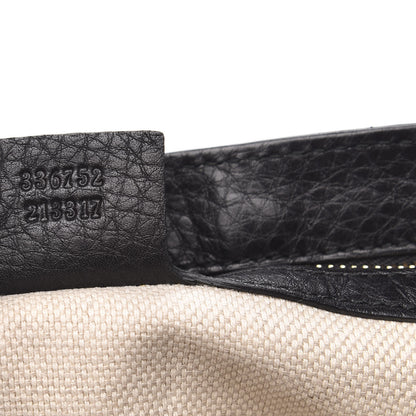 Gucci Pebbled Calfskin Medium Soho Flap Crossbody Black 7 of 11