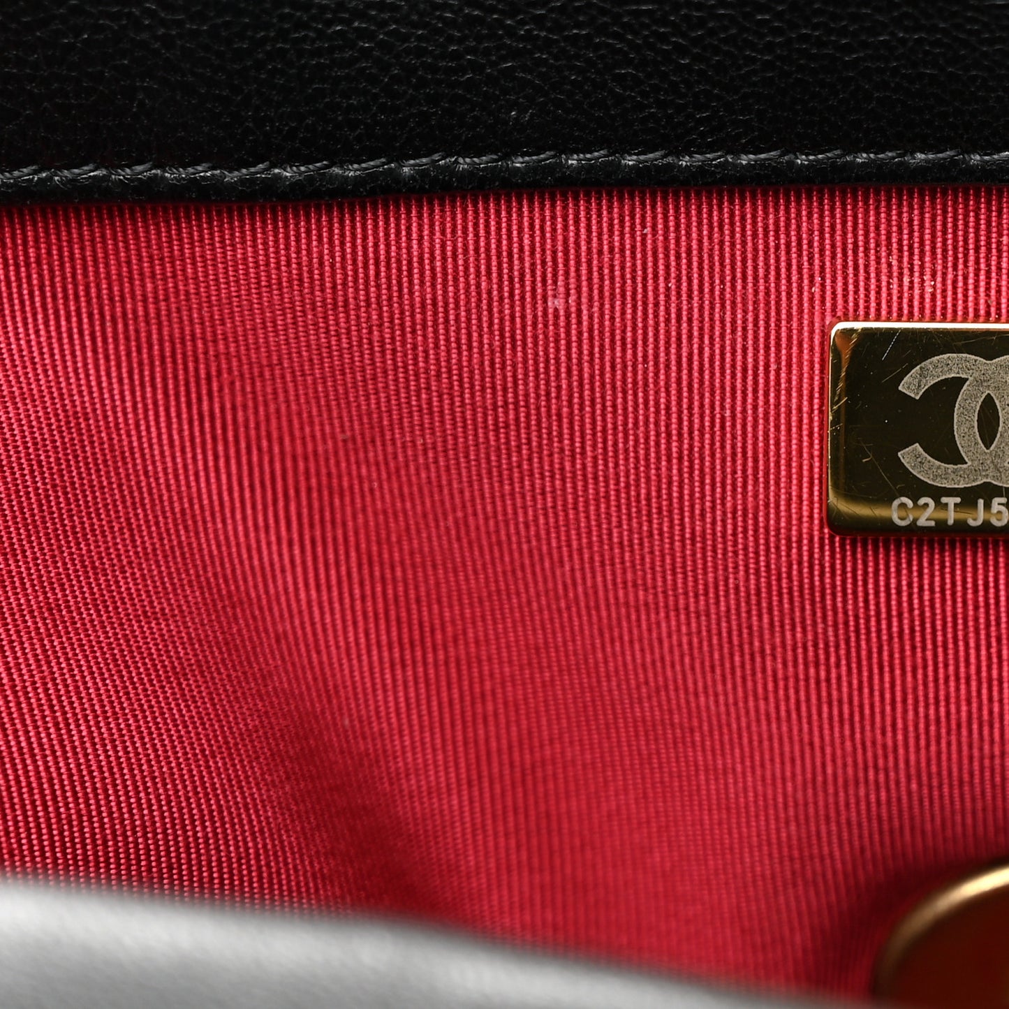 Lambskin Quilted Medium Chanel 19 Flap Black