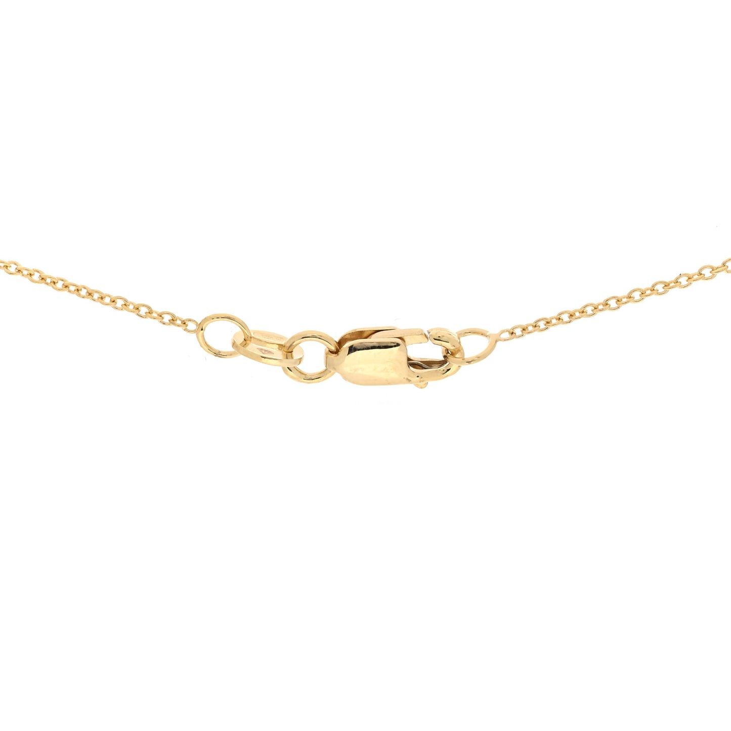 18K Yellow Gold Diamond Tiny Treasures Mini Cross Pendant Necklace