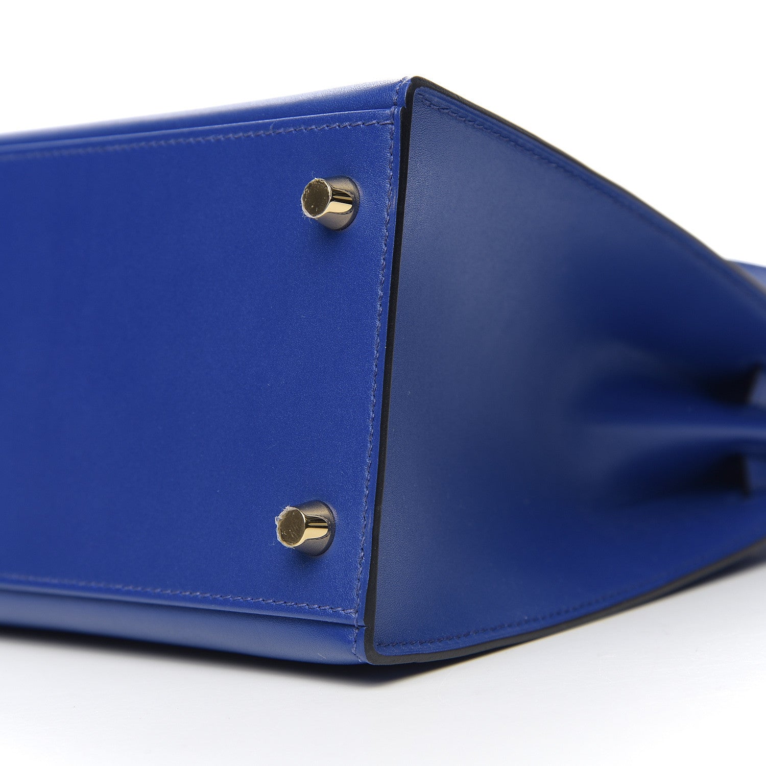 Hermes Tadelakt Kelly Sellier 28 Bleu Electrique 9 of 10