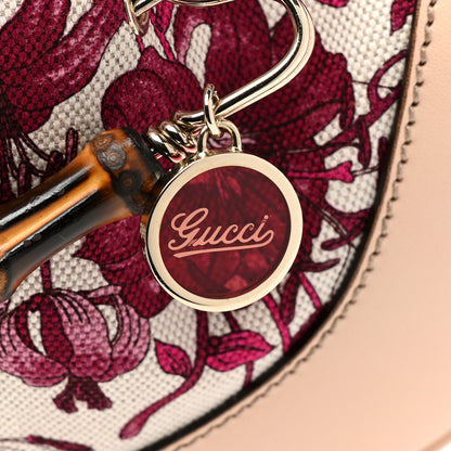 Gucci Canvas Floral Flora Peggy Bamboo Top Handle Hobo 12 of 12