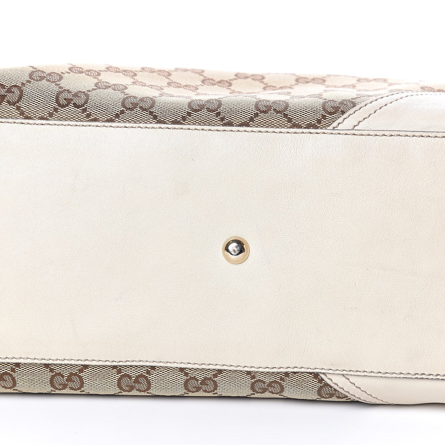 Monogram Large New Britt Tote Off White