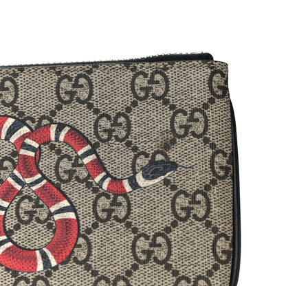 Gucci GG Supreme Monogram Kingsnake Zip Pouch Black 11 of 11