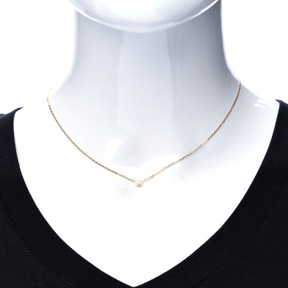 Cartier 18K Yellow Gold Diamond SM D'Amour Pendant Necklace 2 of 5