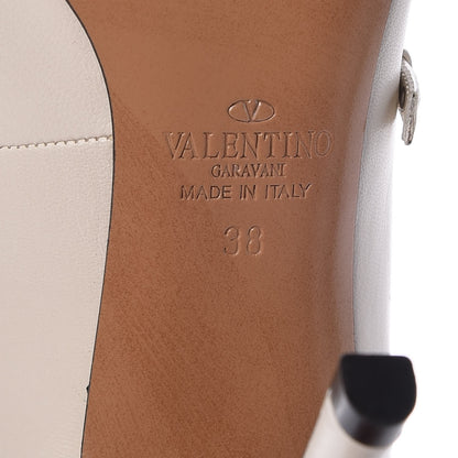 Valentino Garavani Calfskin Love Latch 100mm Pumps 38 Light Ivory Poudre 6 of 8