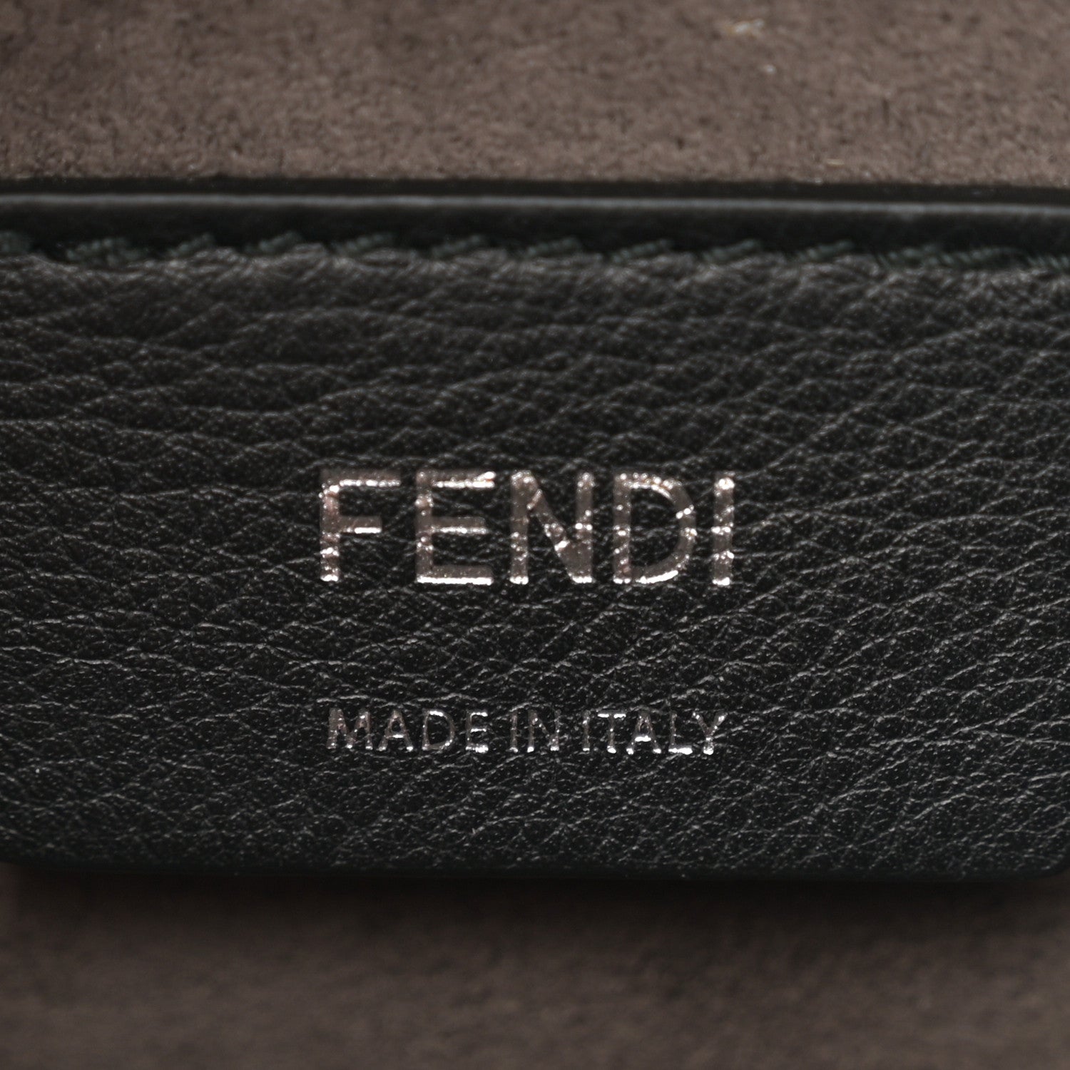 Fendi Vitello Liberty Lucido Catalan Mirror Hypnoteyes Studded Small Kan I Shoulder Bag Grigio Polvere Bordeaux Multicolor 6 of 10