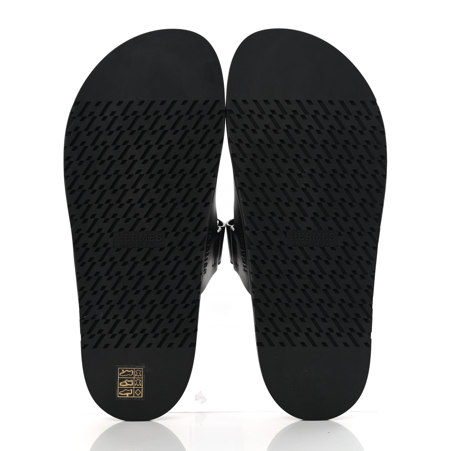 Hermes Calfskin Mens Chypre Sandals 41.5 Black 5 of 9