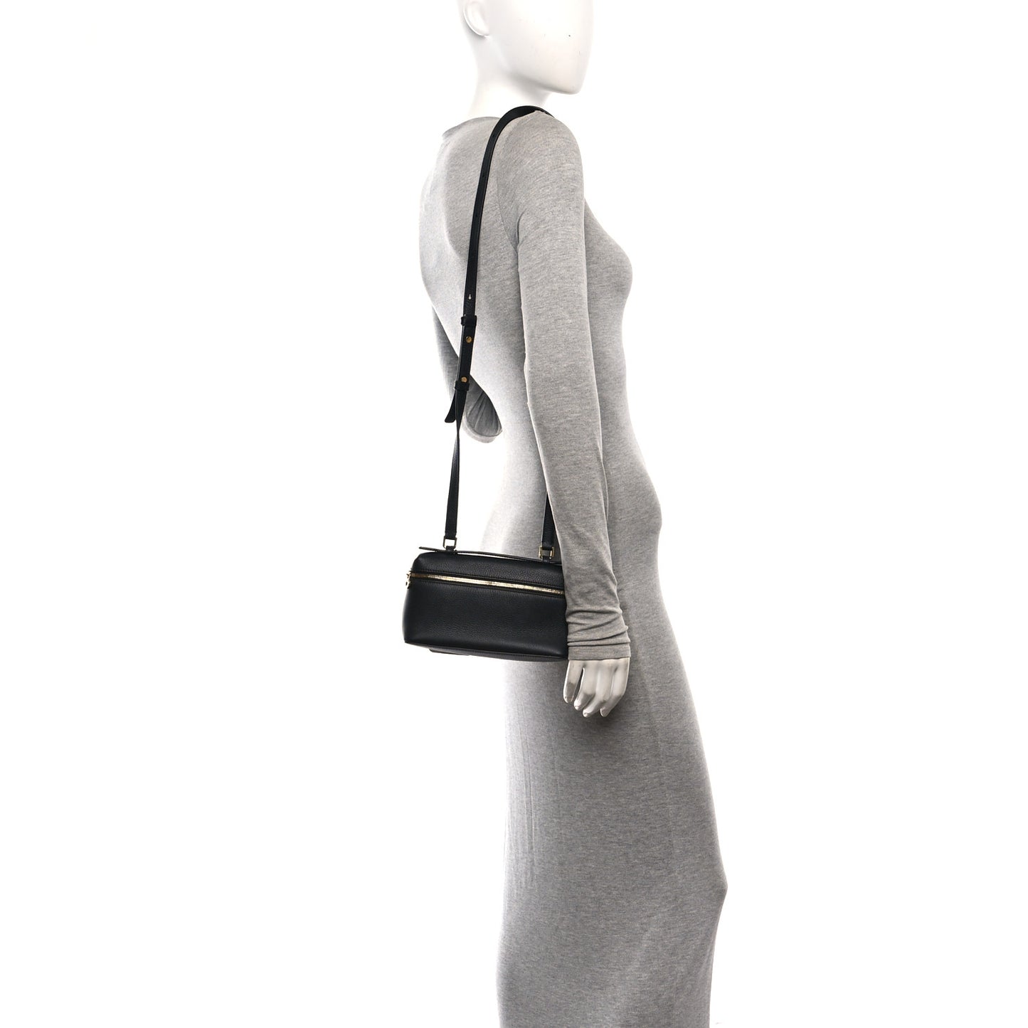 Grained Calfskin L19 Extra Pocket Pouch Black
