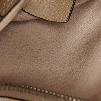 Celine Drummed Calfskin Nano Luggage Dune 7 of 12