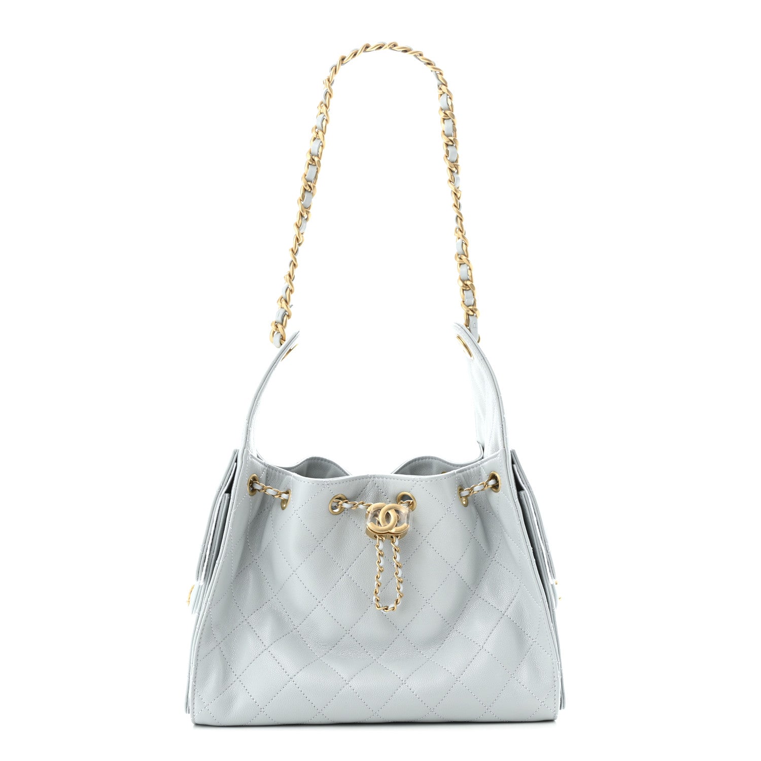 Chanel Caviar Quilted Small Chanel 25 Handbag Light Blue 1 of 11