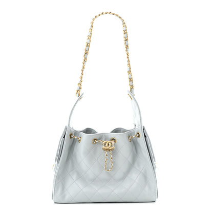 Chanel Caviar Quilted Small Chanel 25 Handbag Light Blue 1 of 11