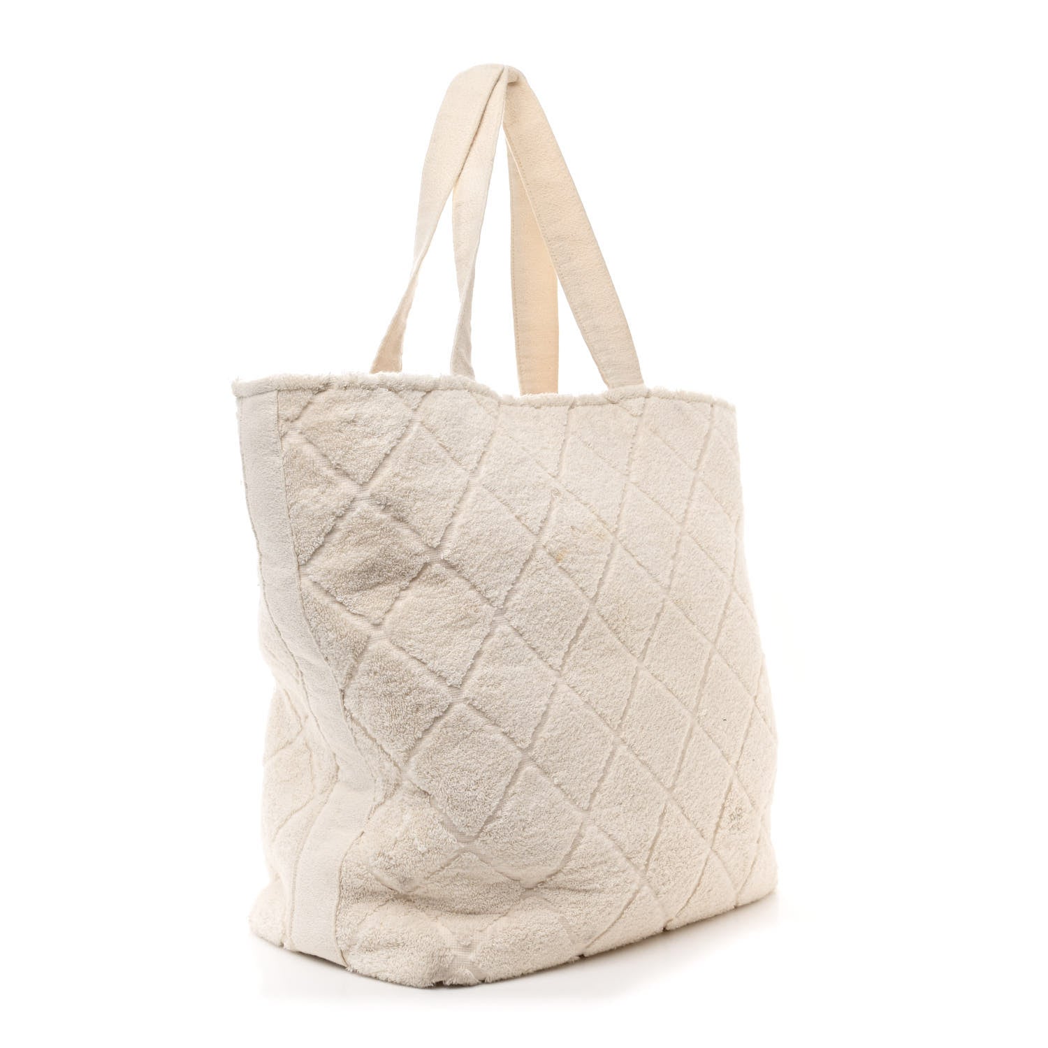 Chanel Terry Cotton CC Beach Tote Towel Set Ivory 4 of 14