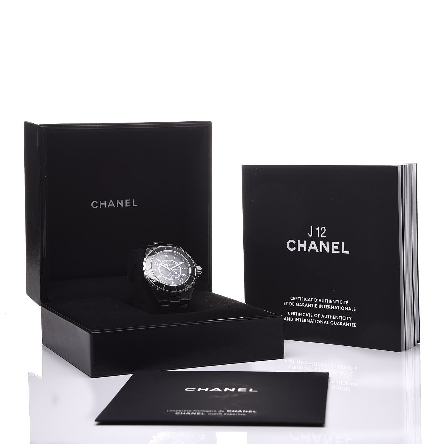 Chanel Stainless Steel Ceramic 38mm J12 Automatic Watch Black 7 of 7