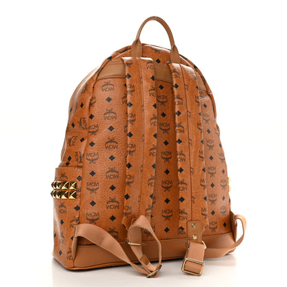 MCM Visetos Large Side Studs Stark Backpack Cognac 4 of 24