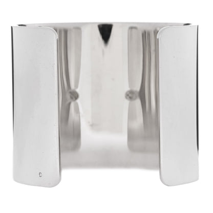 Hermes Sterling Silver Wide Medor Cuff Bracelet SH 2 of 4