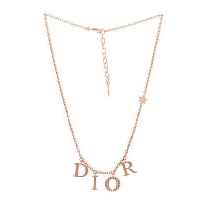 Christian Dior Crystal Dio(r)evolution Necklace Rose Gold 3 of 6