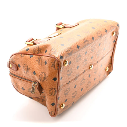 MCM Visetos Essential Boston Bag Cognac 8 of 9