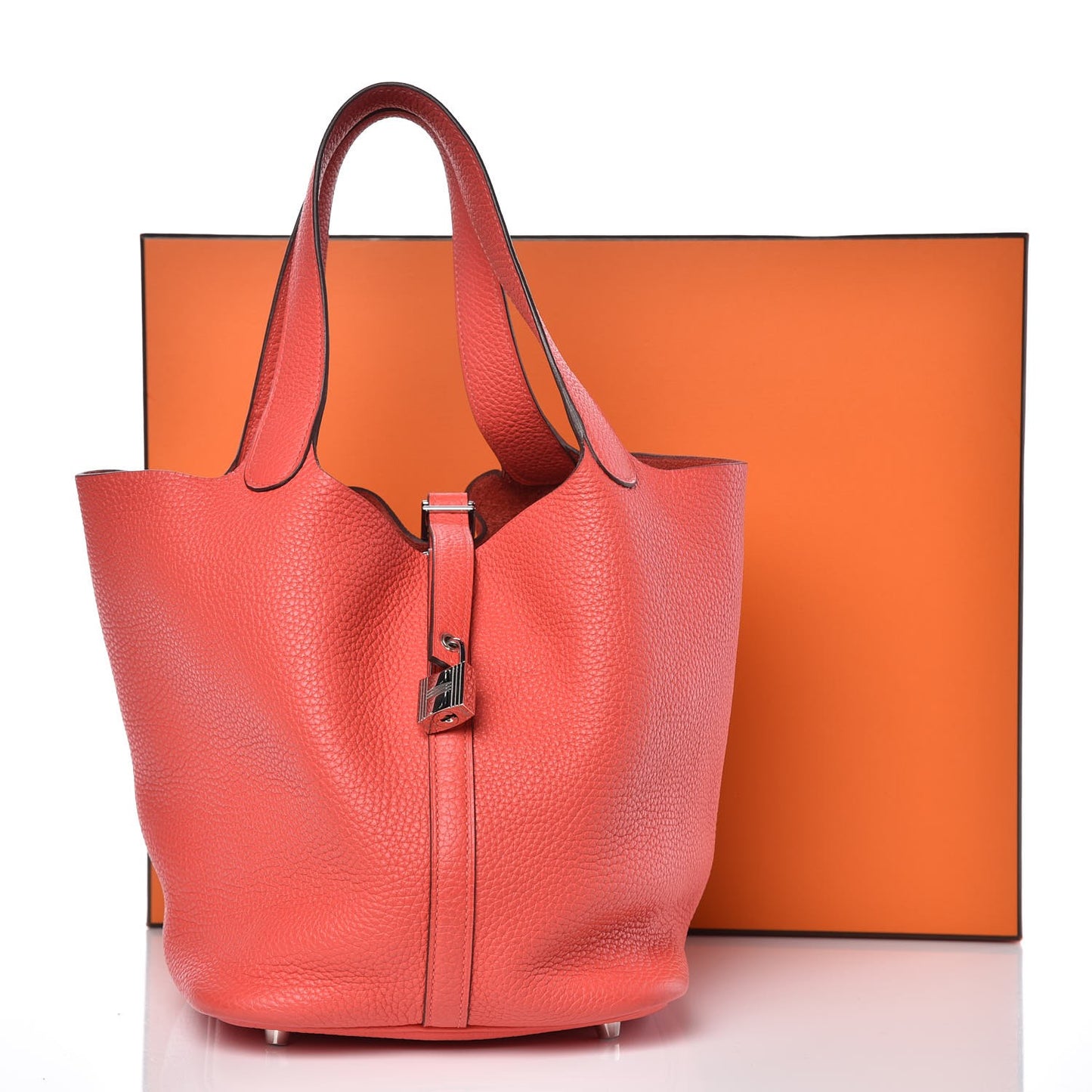 Taurillon Clemence Picotin Lock 22 MM Rose Jaipur