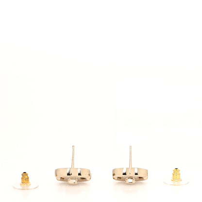 Chanel Metal CC Turnlock Earrings Gold 2 of 3