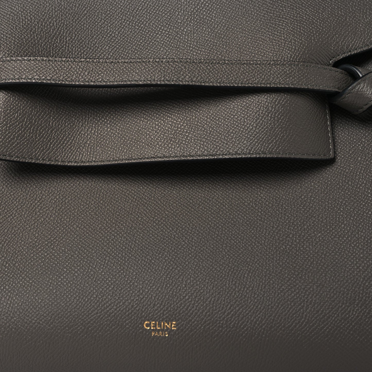 Grained Calfskin Mini Belt Bag Grey
