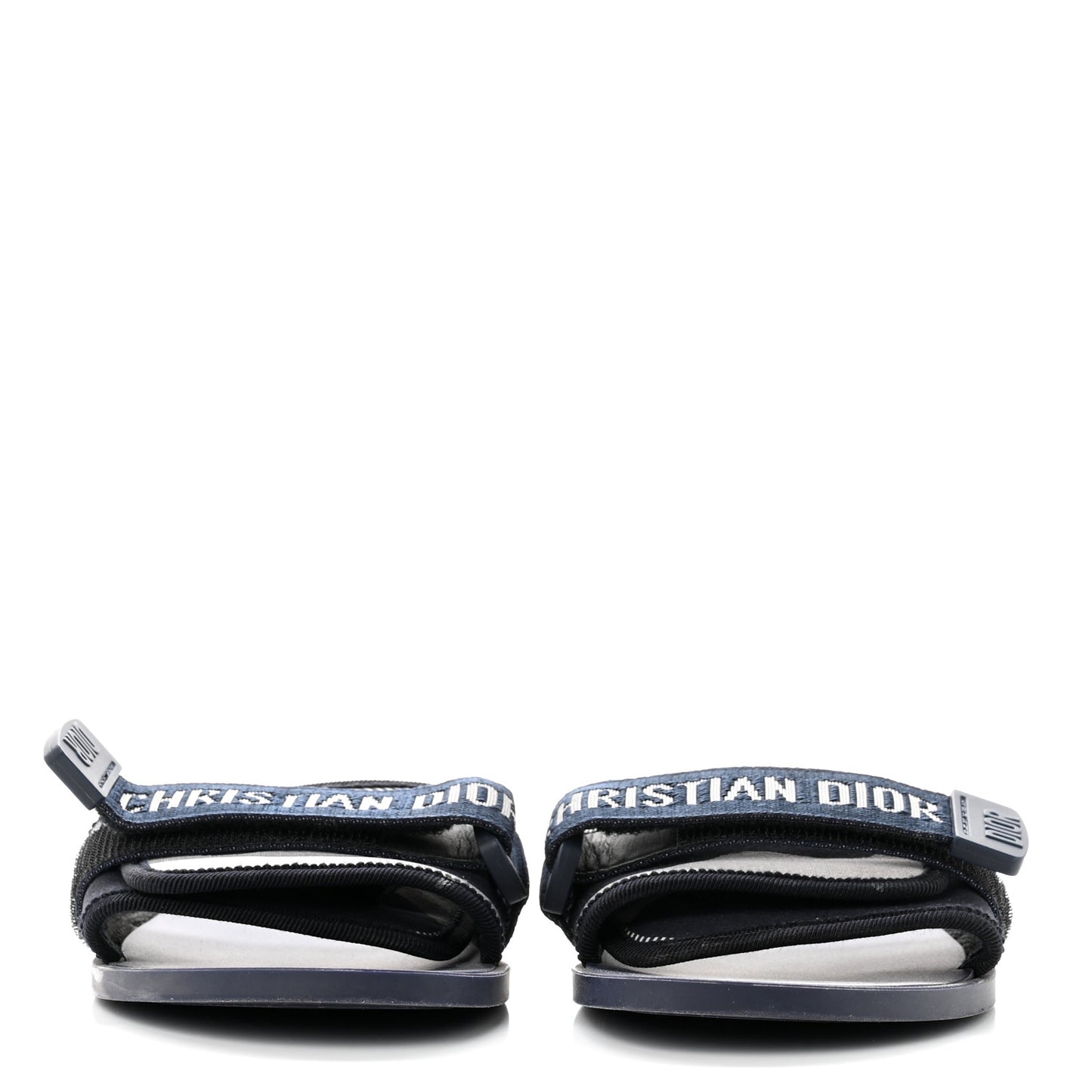 Technical Stretch Fabric Camouflage Dio(r)evolution Slide Sandals 36 Deep Blue