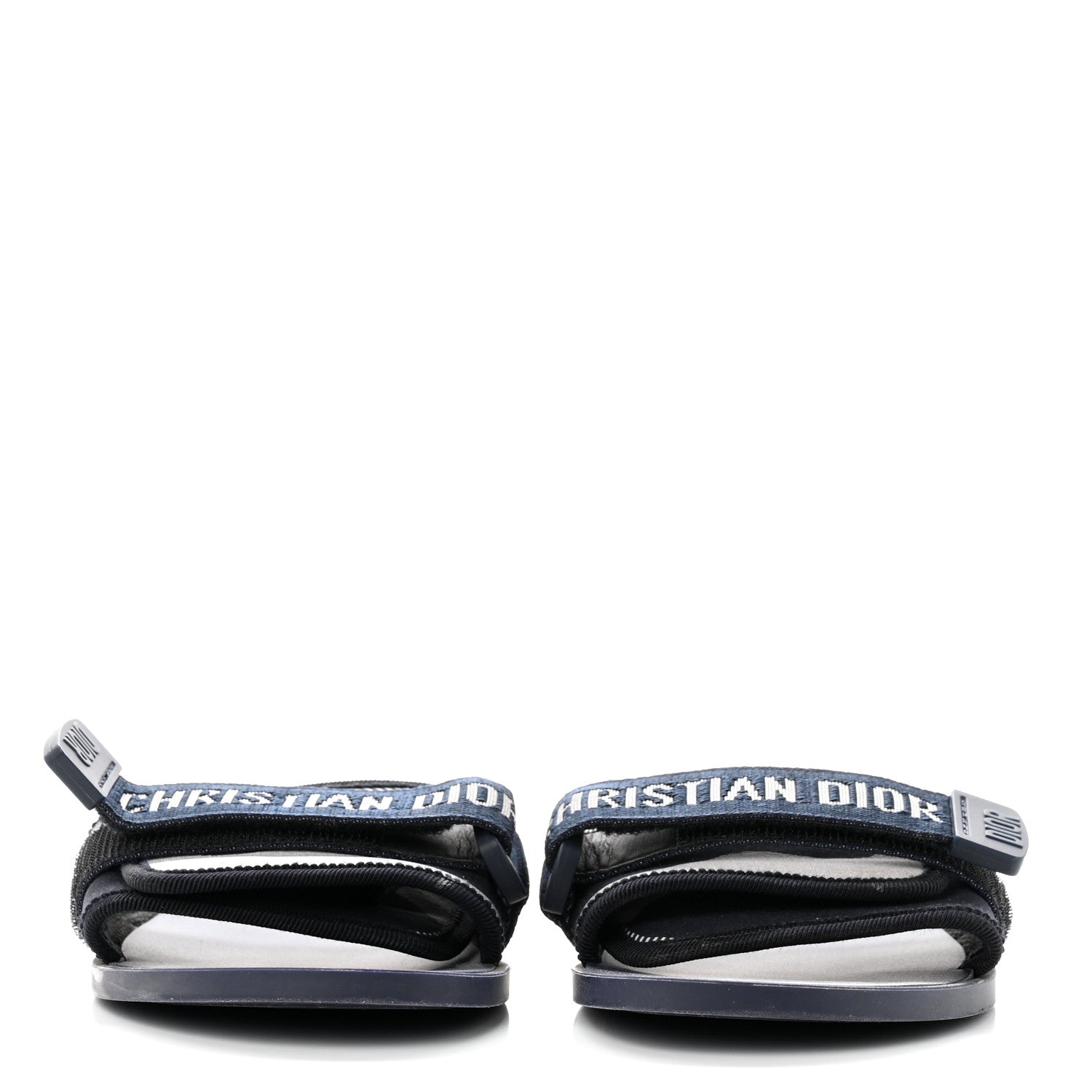 Christian Dior Technical Stretch Fabric Camouflage Dio(r)evolution Slide Sandals 36 Deep Blue 2 of 9