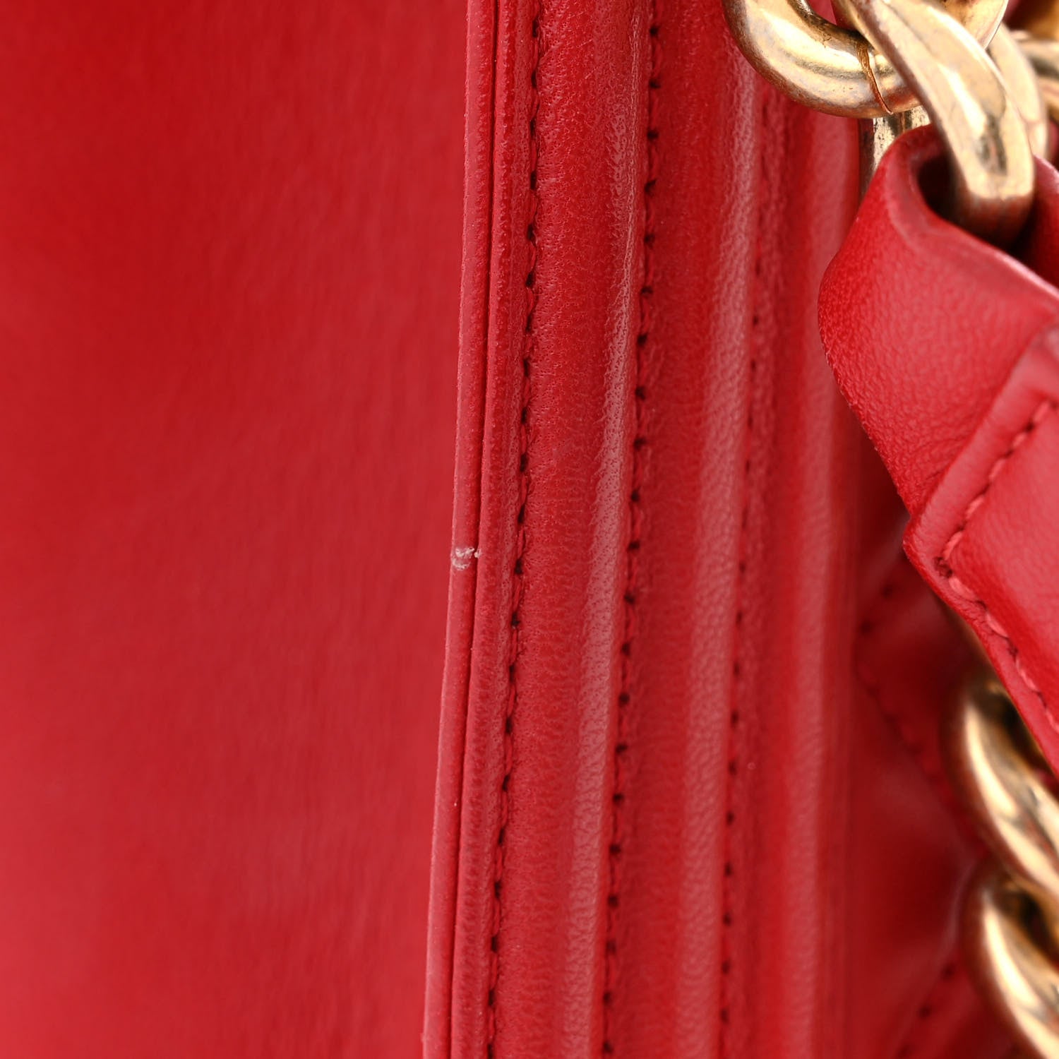 Chanel Lambskin Quilted Medium Boy Flap Red 12 of 12