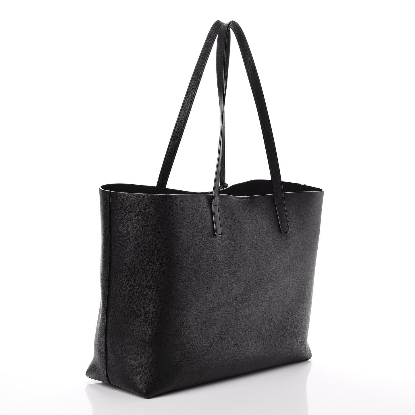 Calfskin Large Shopping Tote Black